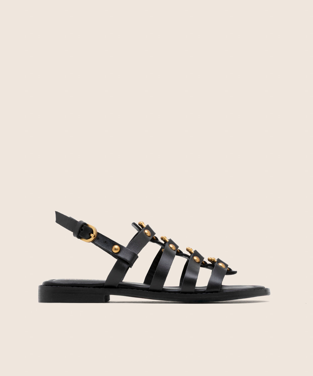 Sandalia Arrete Negro - lateral