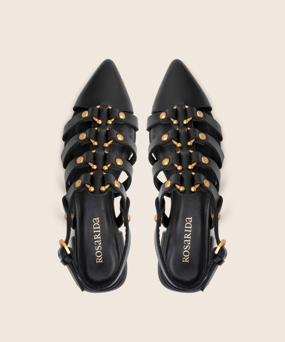 Sandalia Arreto Negro - frontal
