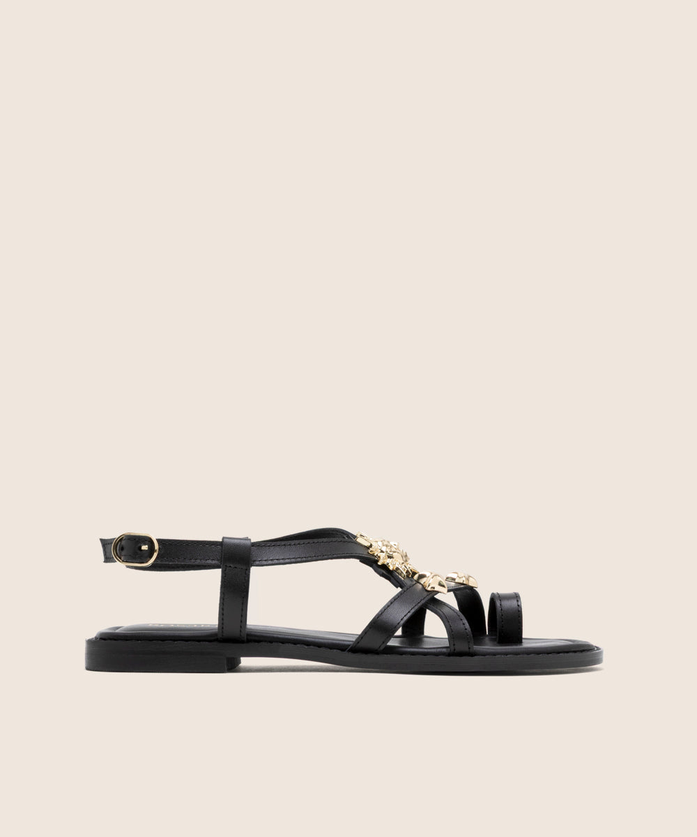 Sandalia Estelar Negro - Lateral