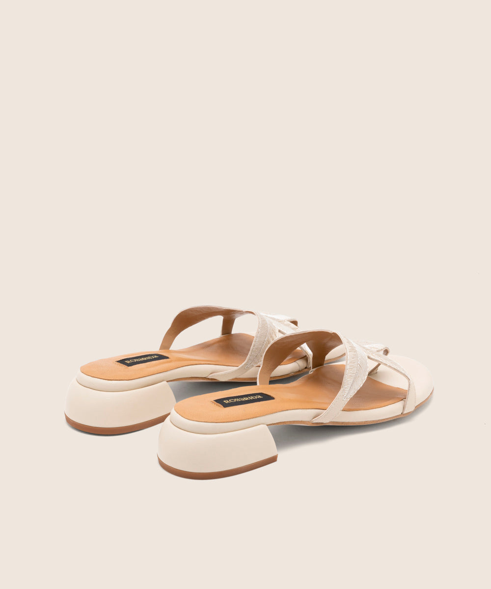 Mule Palm Blanco - trasera