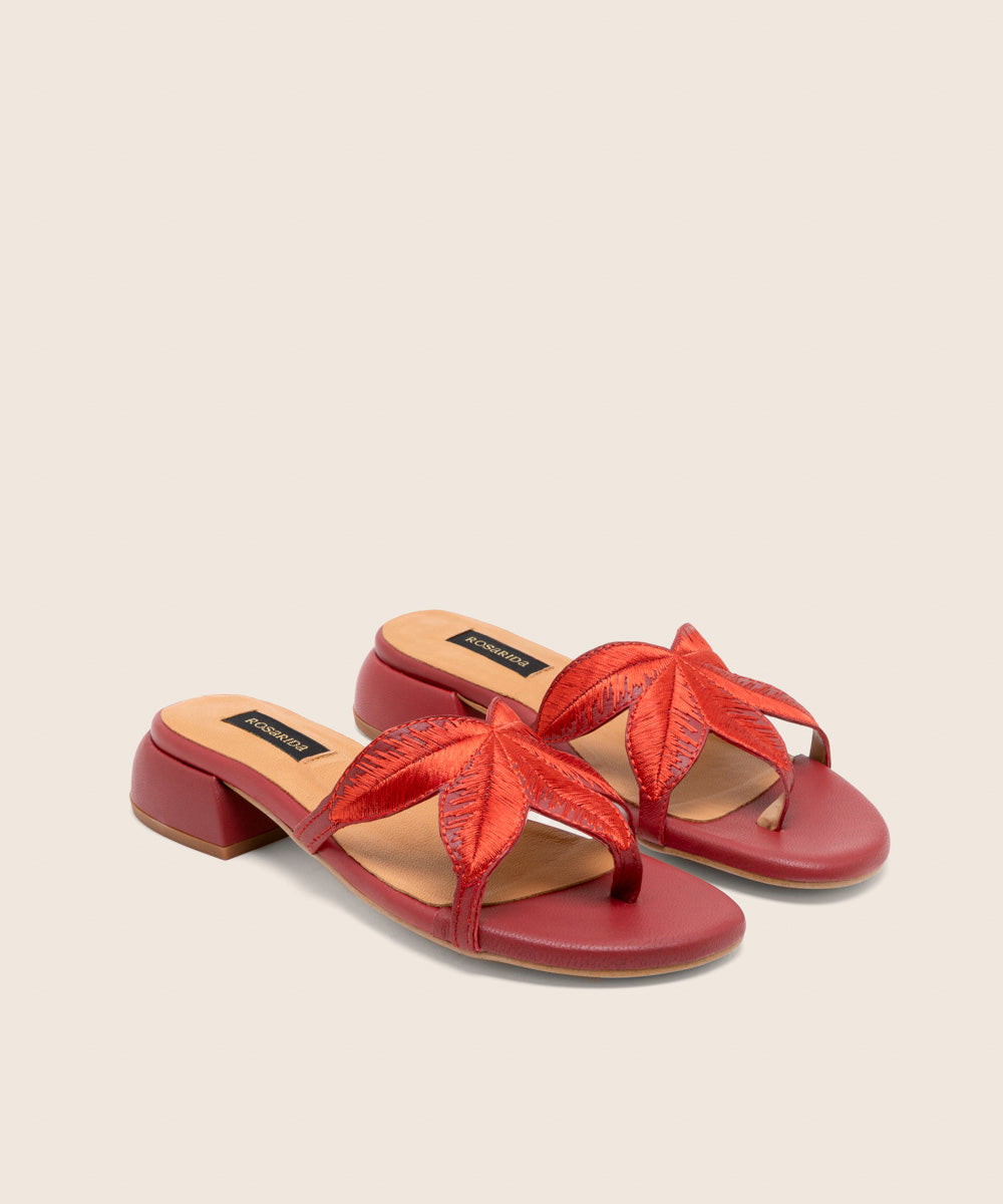 Mule Palm Rojo - angulo