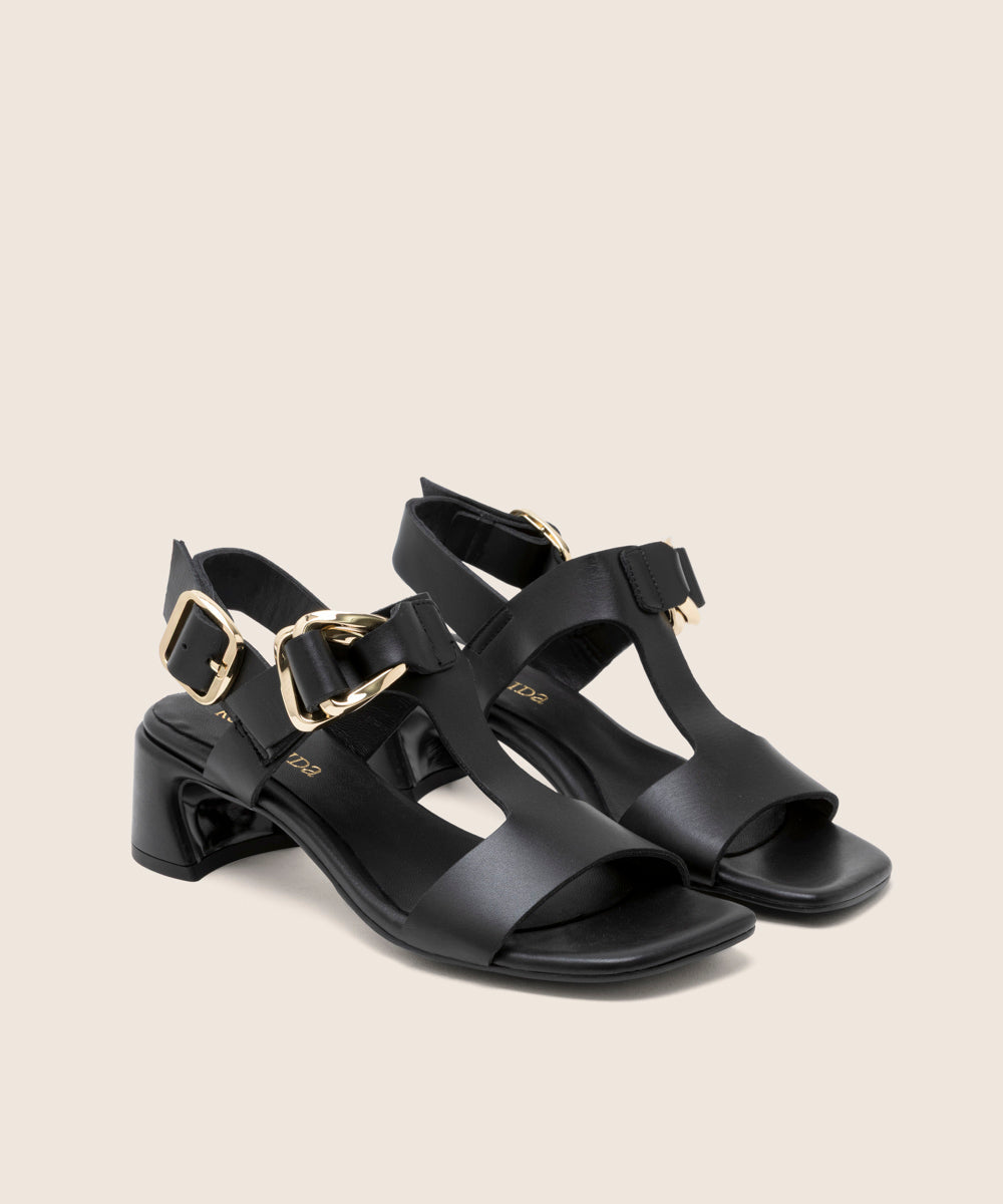 Slingback Rical Negro - angulo