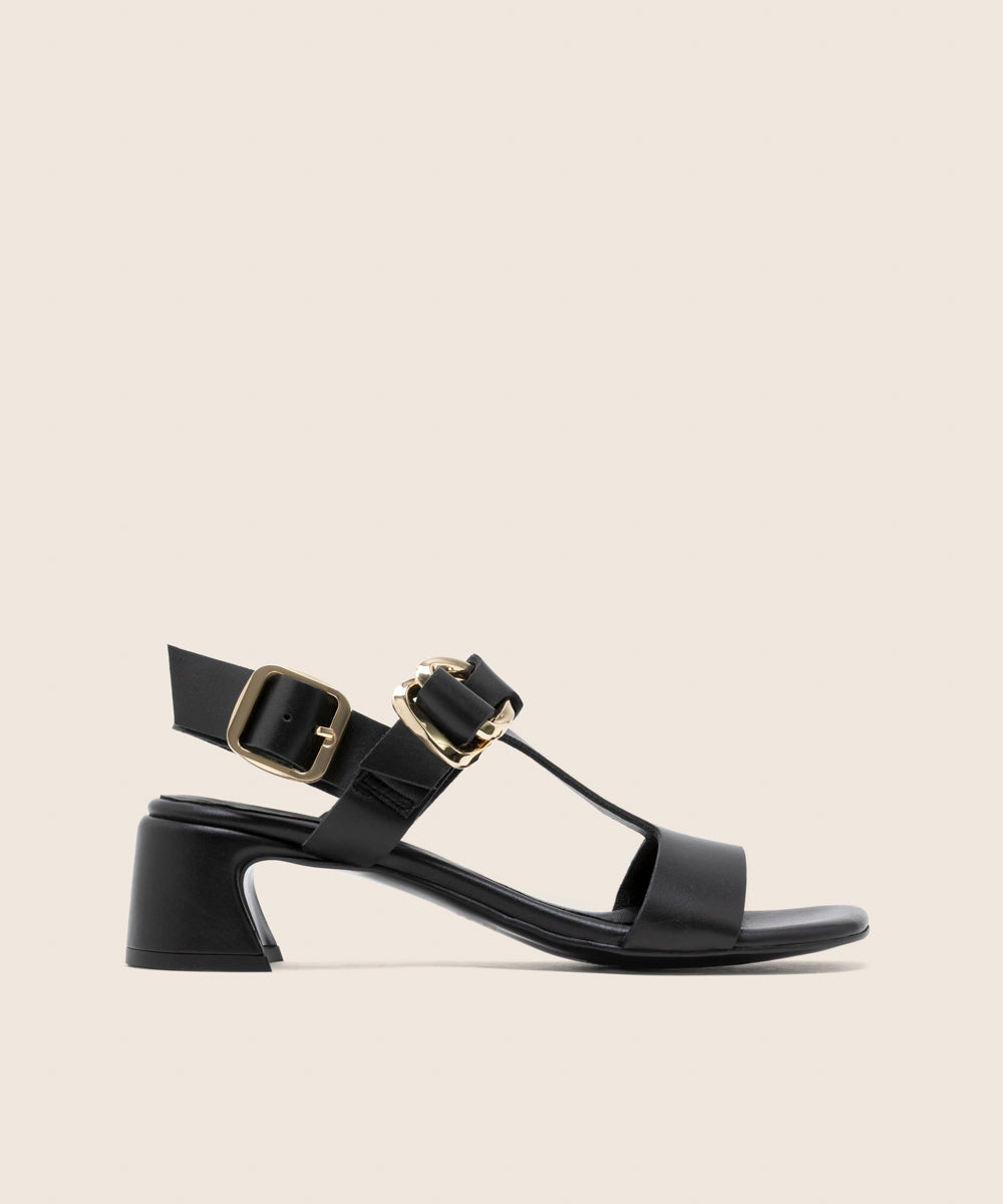 Slingback Rical Negro - lateral