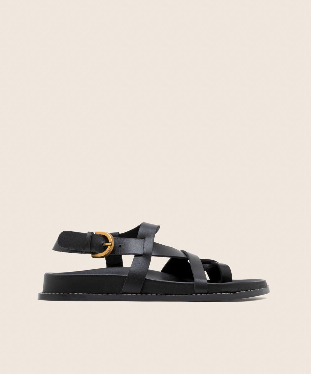 Bio-sandalia Sojo Negro - Frontal